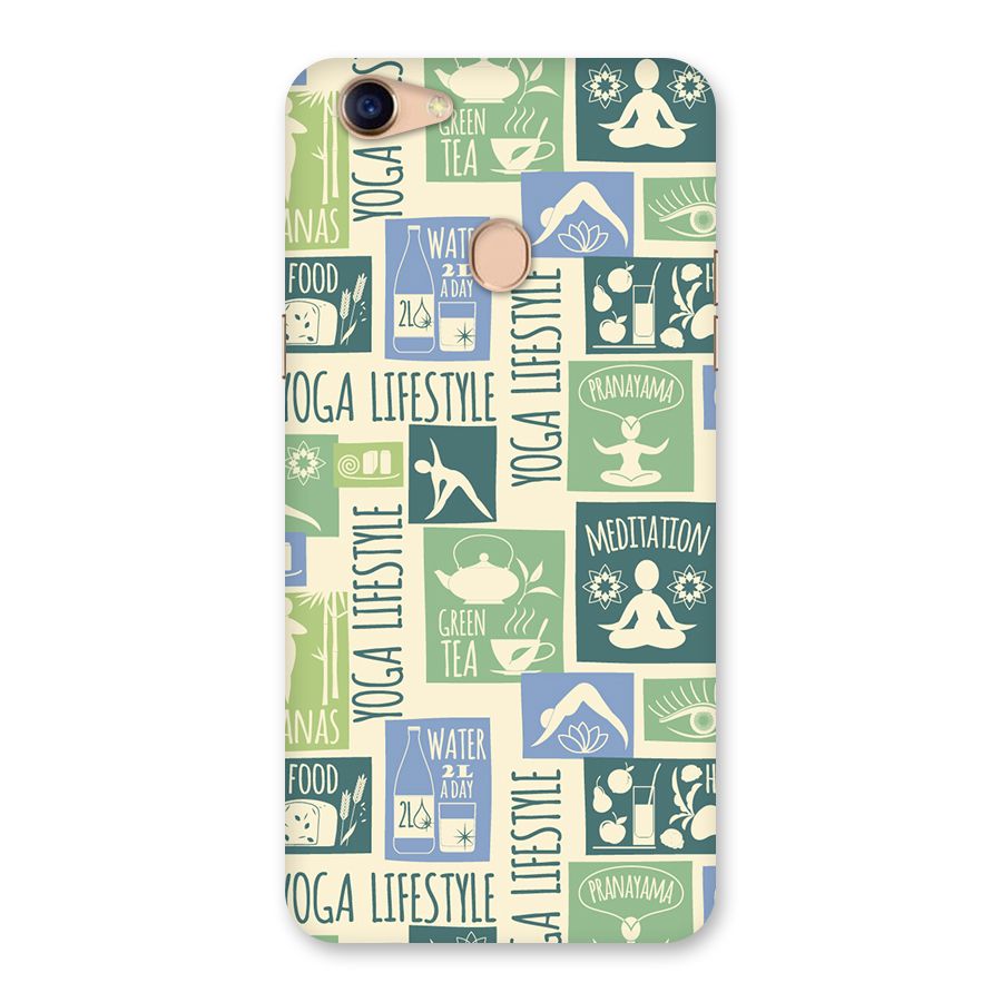 Vintage Yoga Lifestyle Back Case for Oppo F5