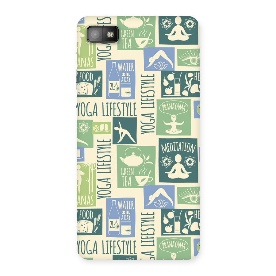 Vintage Yoga Lifestyle Back Case for Blackberry Z10