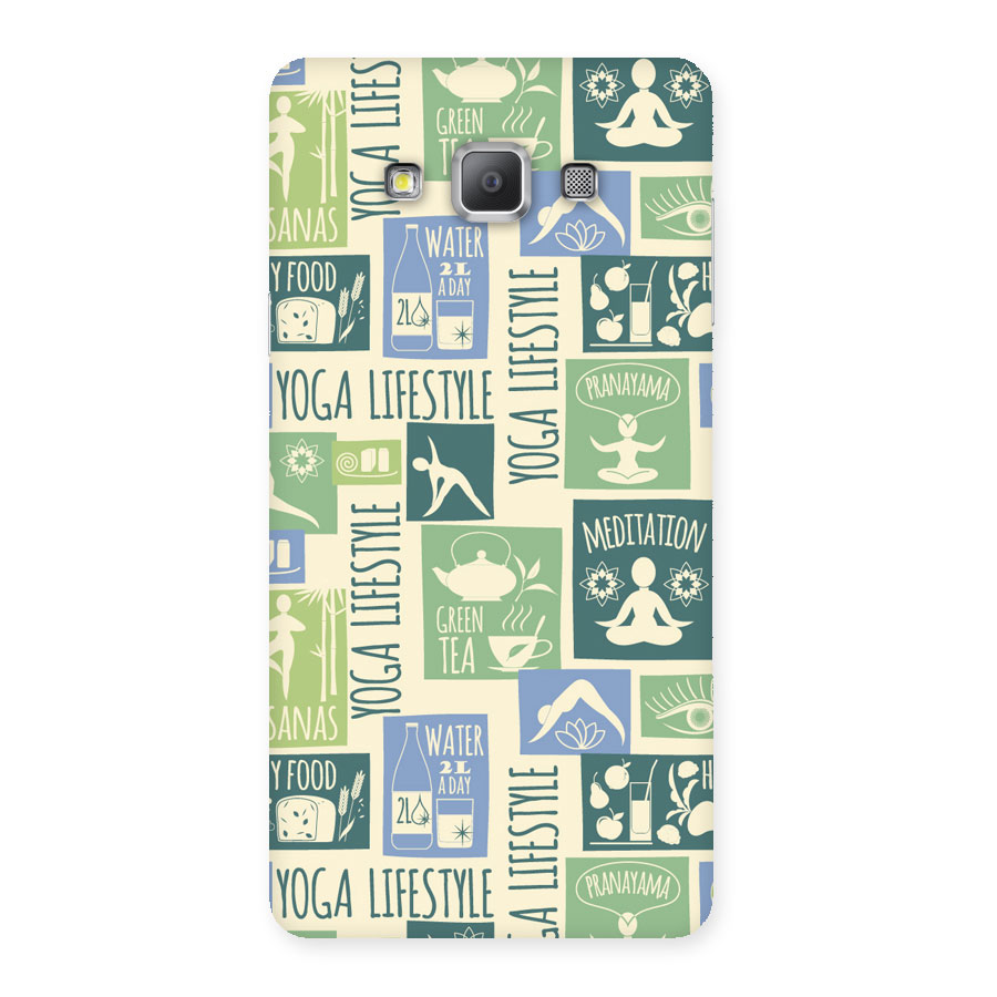 Vintage Yoga Lifestyle Back Case for Galaxy A7