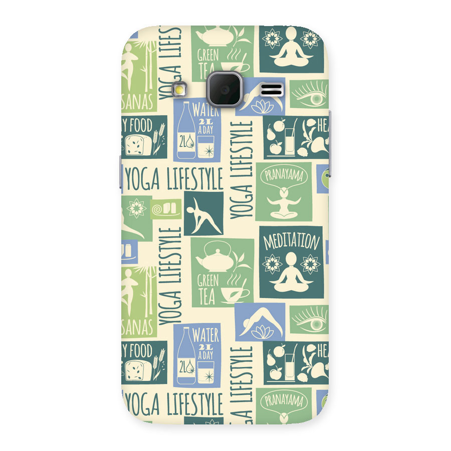 Vintage Yoga Lifestyle Back Case for Galaxy Core Prime