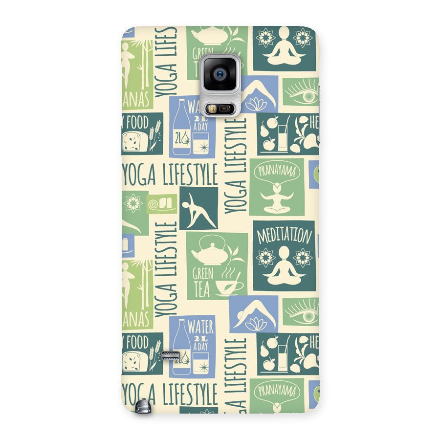 Vintage Yoga Lifestyle Back Case for Galaxy Note 4
