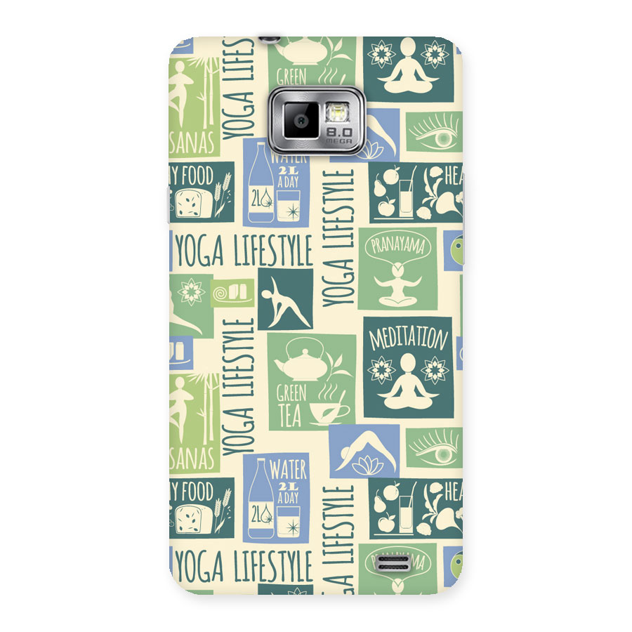 Vintage Yoga Lifestyle Back Case for Galaxy S2