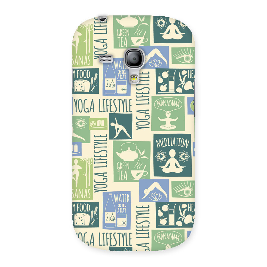 Vintage Yoga Lifestyle Back Case for Galaxy S3 Mini