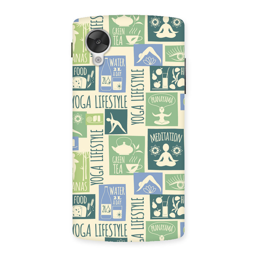 Vintage Yoga Lifestyle Back Case for Google Nexus 5