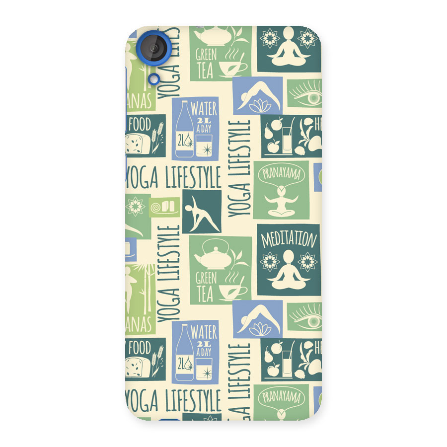 Vintage Yoga Lifestyle Back Case for HTC Desire 820