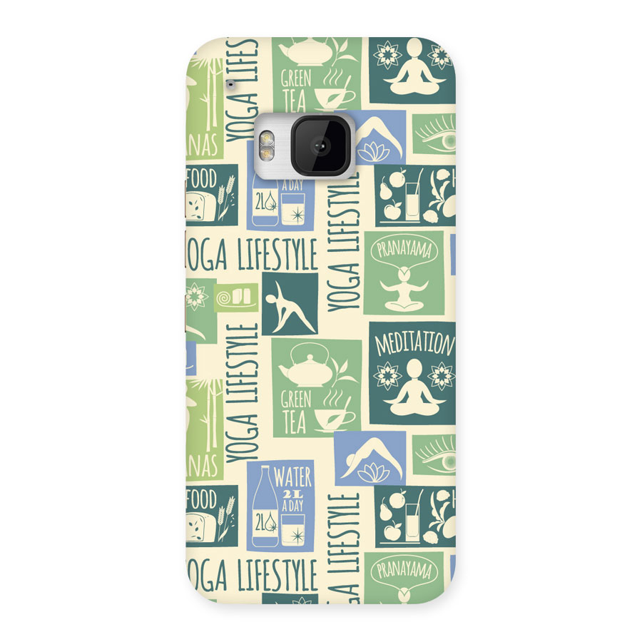 Vintage Yoga Lifestyle Back Case for HTC One M9