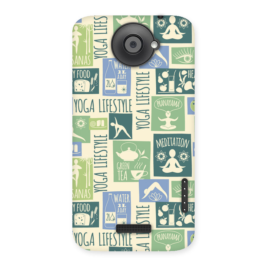 Vintage Yoga Lifestyle Back Case for HTC One X