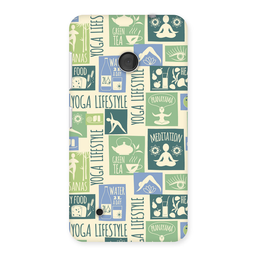 Vintage Yoga Lifestyle Back Case for Lumia 530