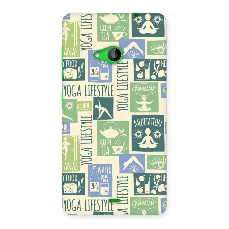 Vintage Yoga Lifestyle Back Case for Lumia 535