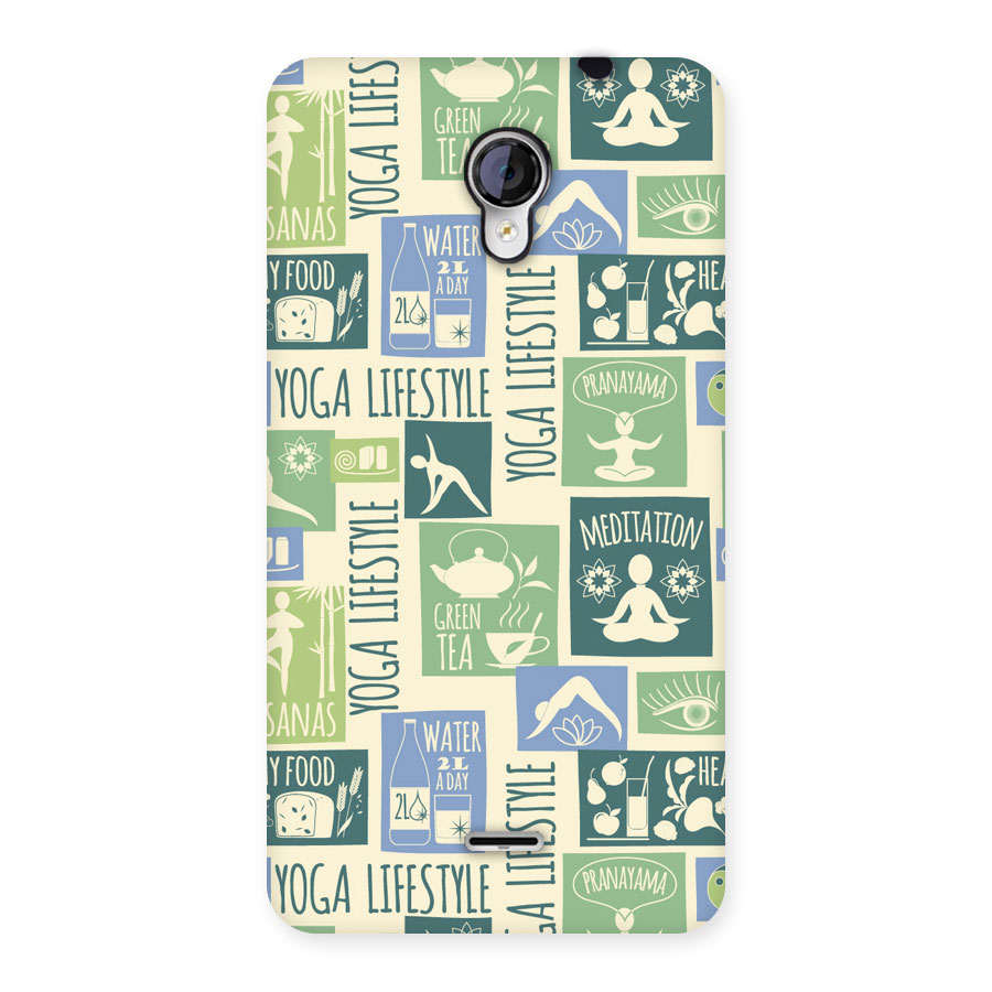 Vintage Yoga Lifestyle Back Case for Micromax Unite 2 A106
