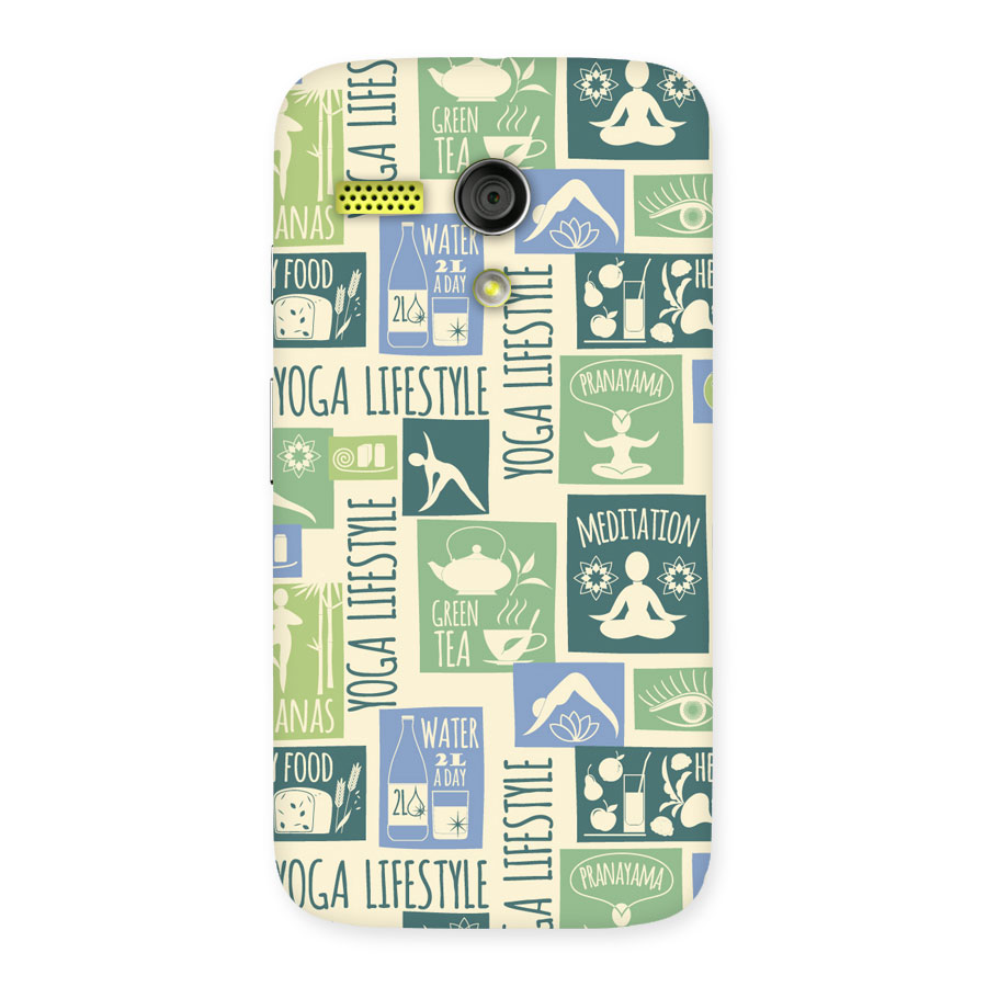 Vintage Yoga Lifestyle Back Case for Moto G