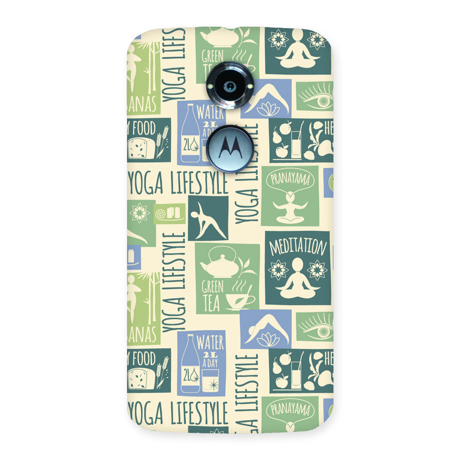 Vintage Yoga Lifestyle Back Case for Moto X 2nd Gen