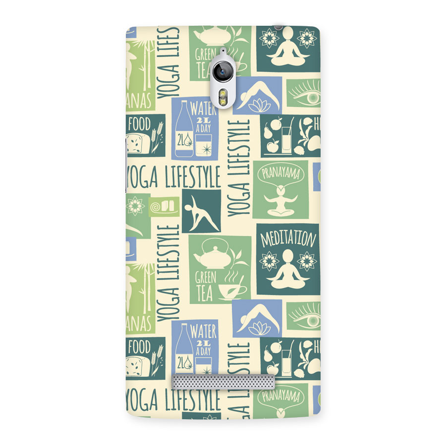 Vintage Yoga Lifestyle Back Case for Oppo Find 7