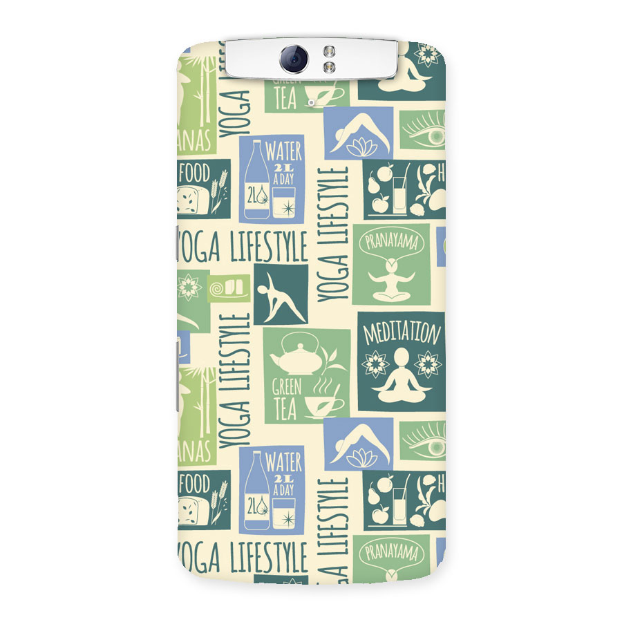 Vintage Yoga Lifestyle Back Case for Oppo N1