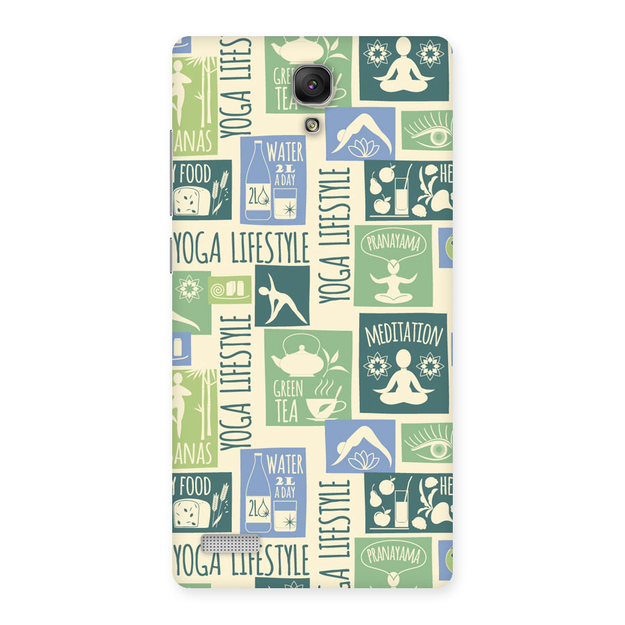 Vintage Yoga Lifestyle Back Case for Redmi Note
