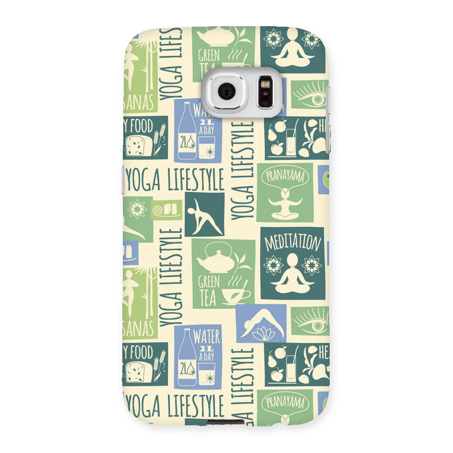 Vintage Yoga Lifestyle Back Case for Samsung Galaxy S6
