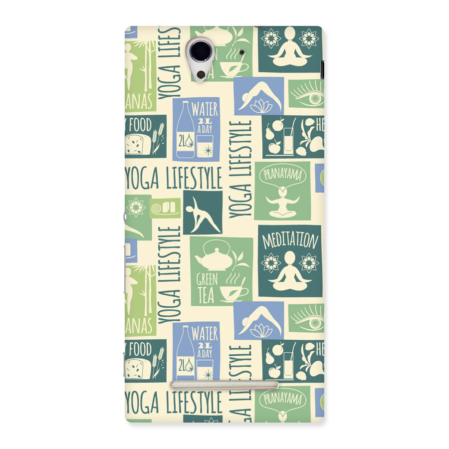 Vintage Yoga Lifestyle Back Case for Sony Xperia C3