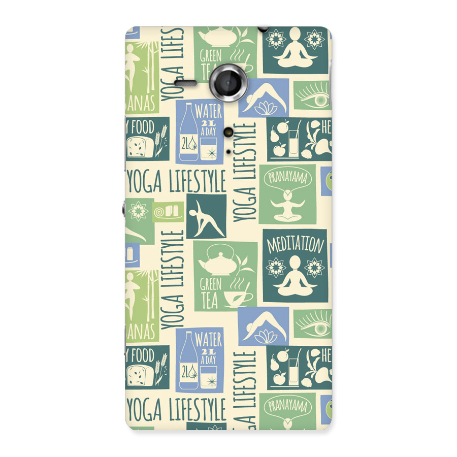 Vintage Yoga Lifestyle Back Case for Sony Xperia SP