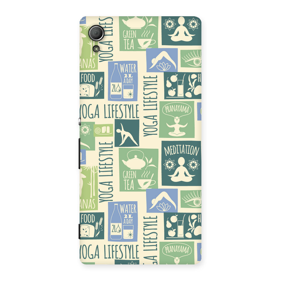 Vintage Yoga Lifestyle Back Case for Xperia Z4