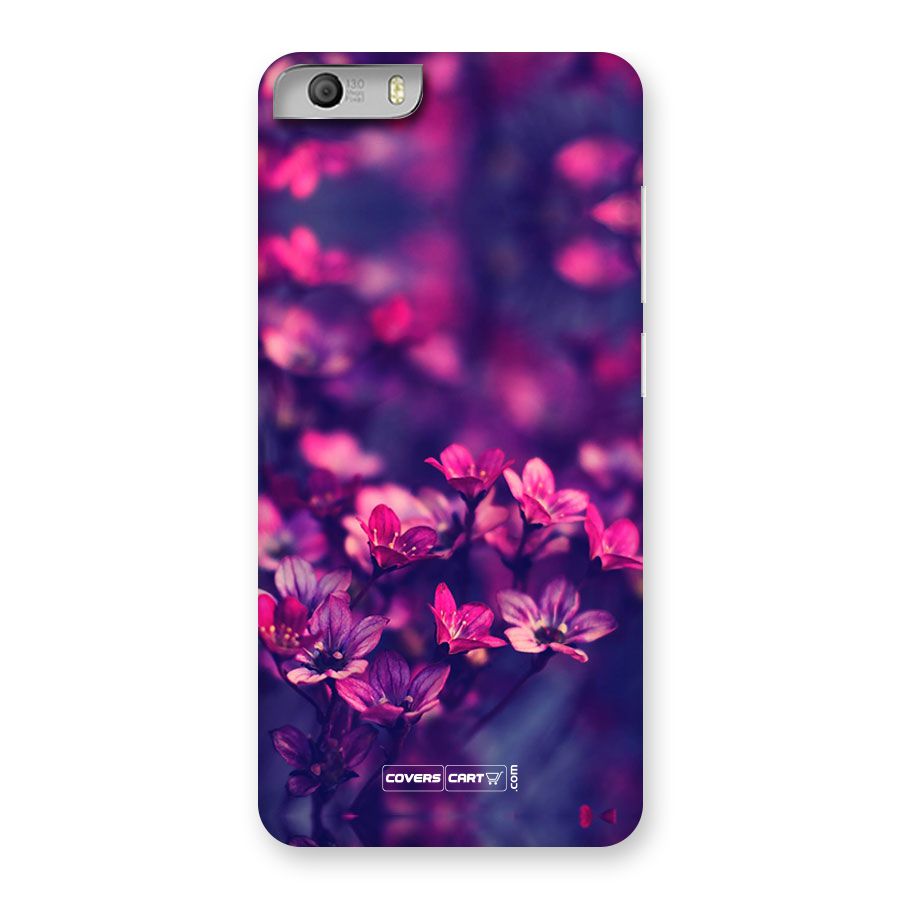 Violet Floral Back Case for Canvas Knight 2