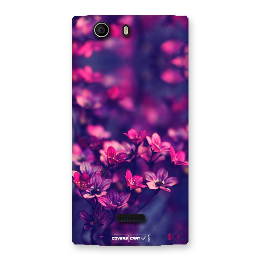 Violet Floral Back Case for Canvas Nitro 2