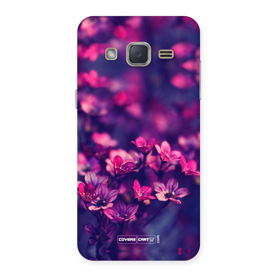Violet Floral Back Case for Galaxy J2