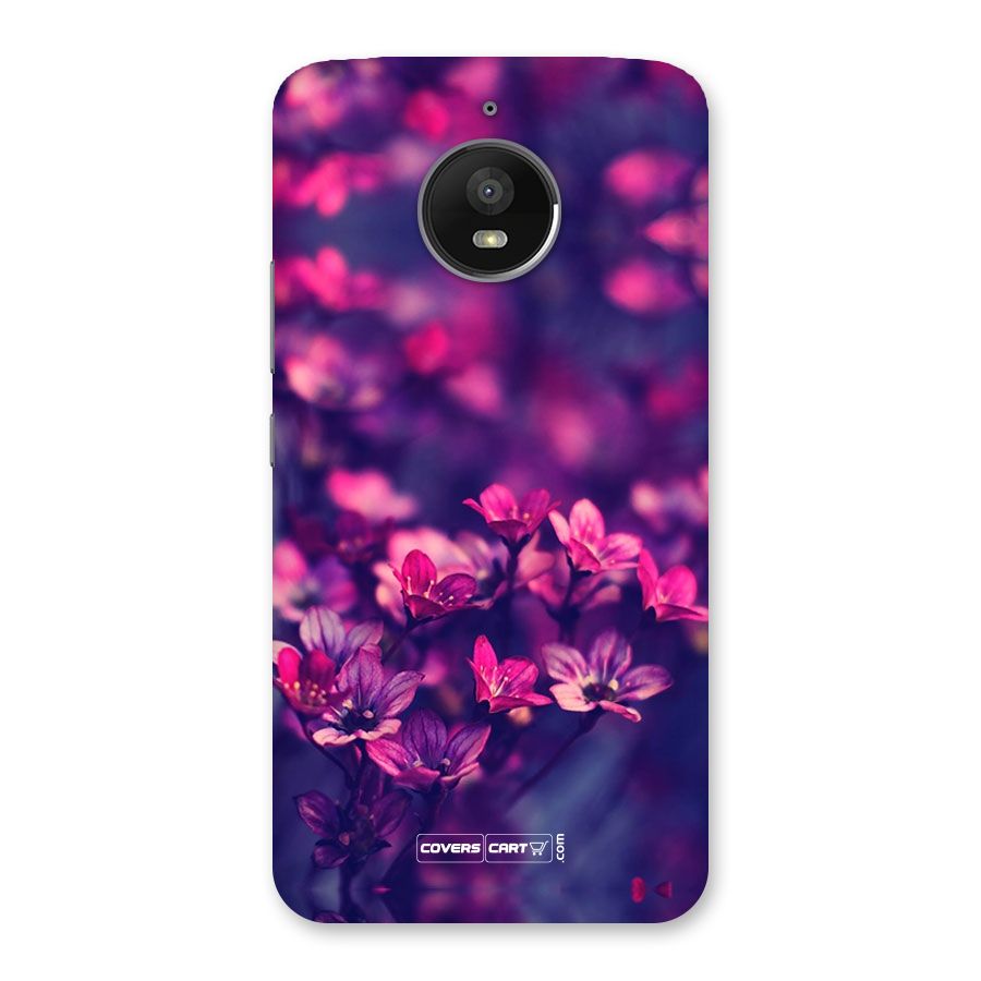 Violet Floral Back Case for Moto E4 Plus