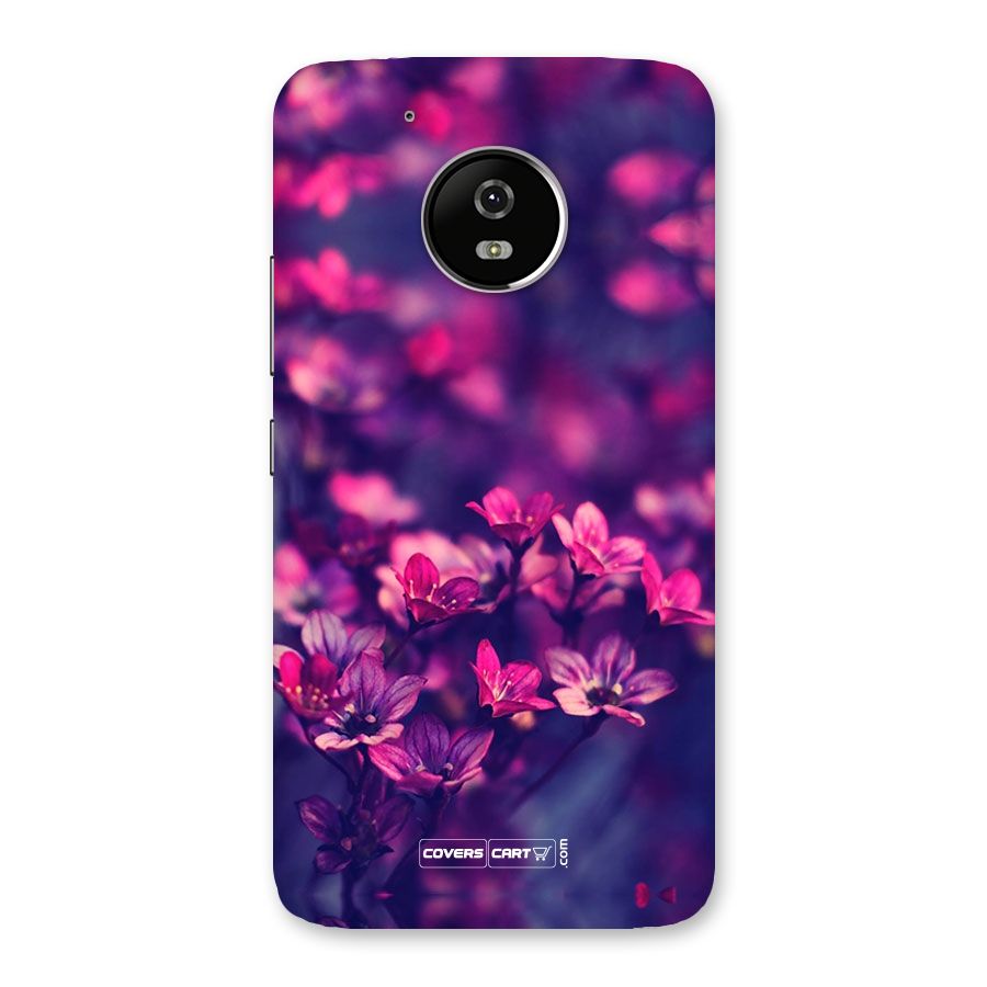 Violet Floral Back Case for Moto G5