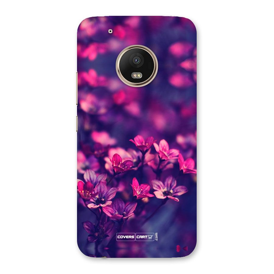 Violet Floral Back Case for Moto G5 Plus