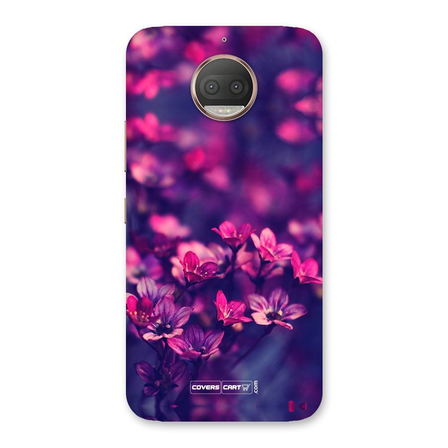 Violet Floral Back Case for Moto G5s Plus