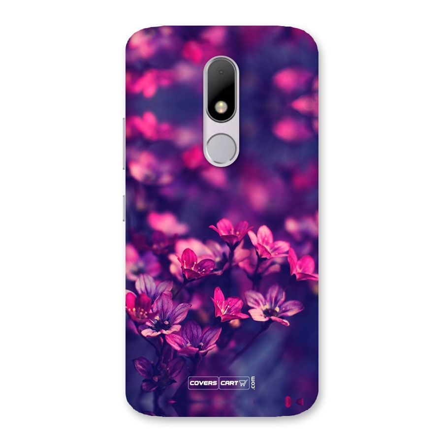 Violet Floral Back Case for Moto M