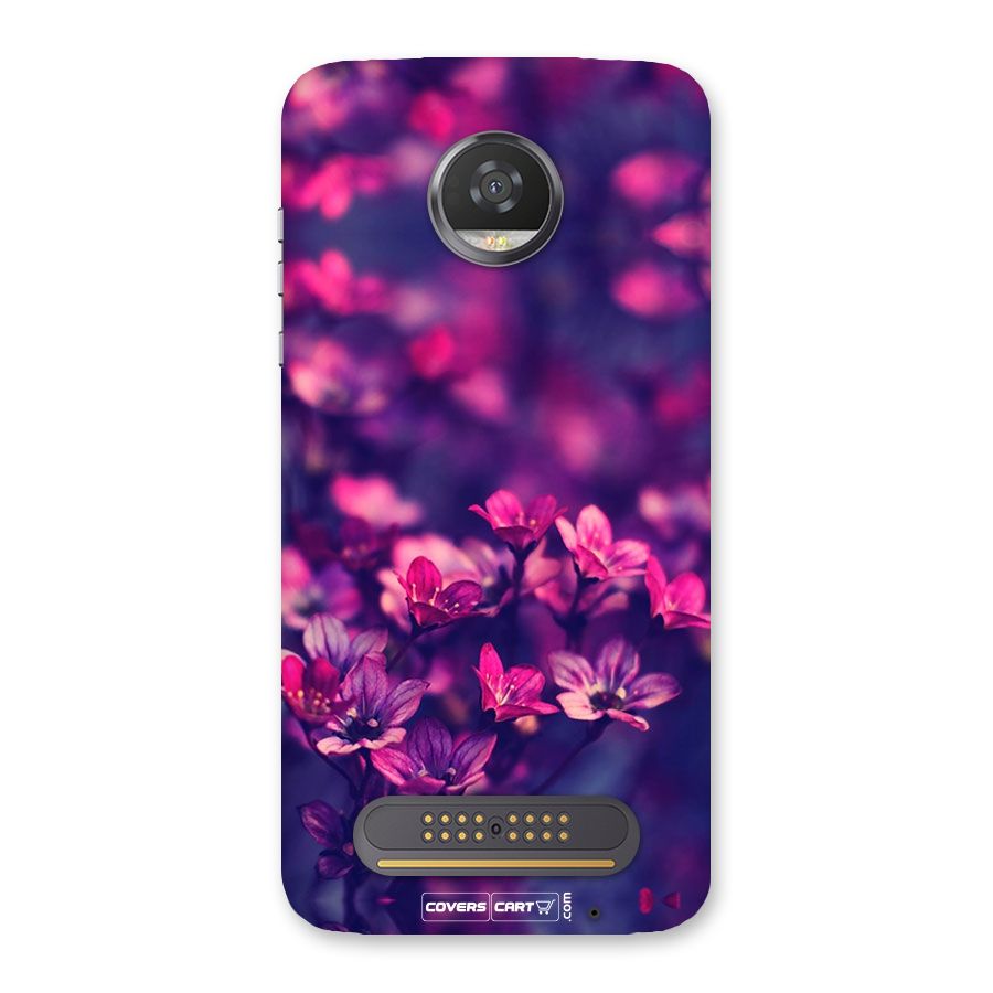 Violet Floral Back Case for Moto Z2 Play