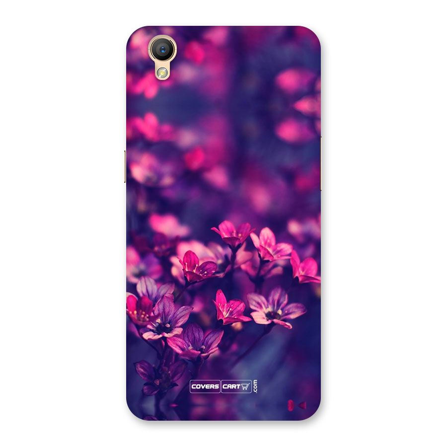 Violet Floral Back Case for Oppo A37