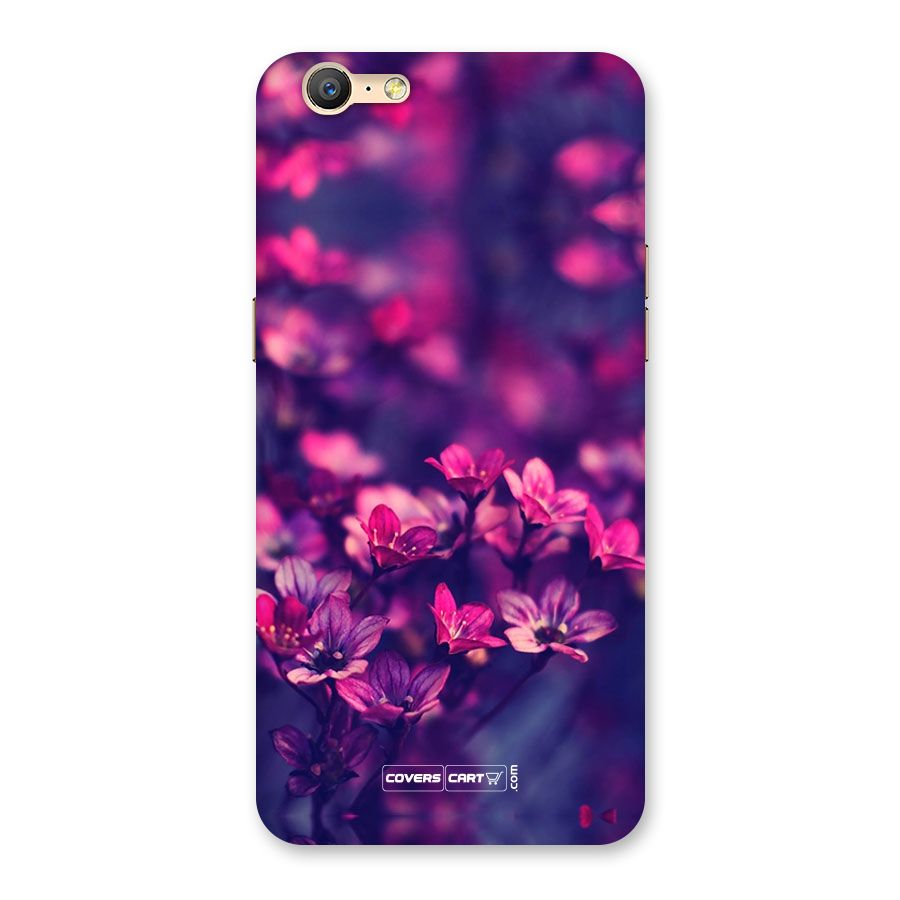 Violet Floral Back Case for Oppo A57