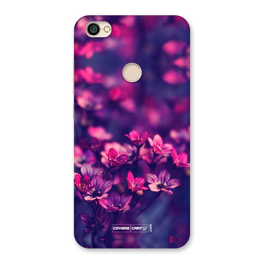 Violet Floral Back Case for Redmi Y1 2017