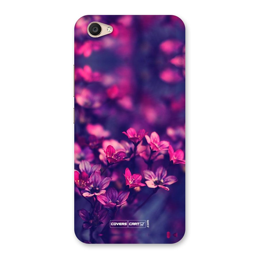 Violet Floral Back Case for Vivo V5 Plus