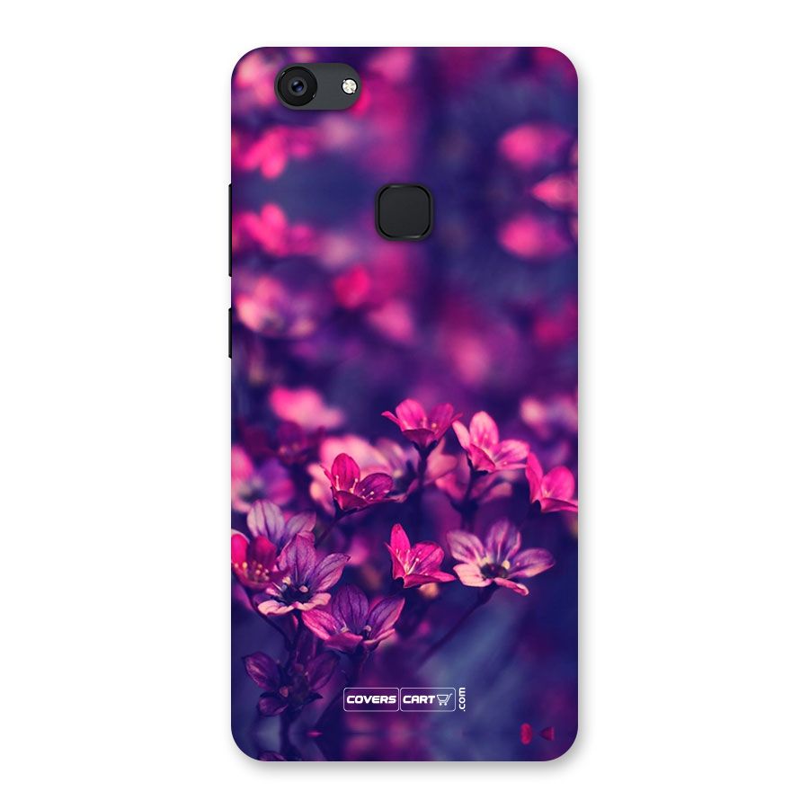 Violet Floral Back Case for Vivo V7 Plus