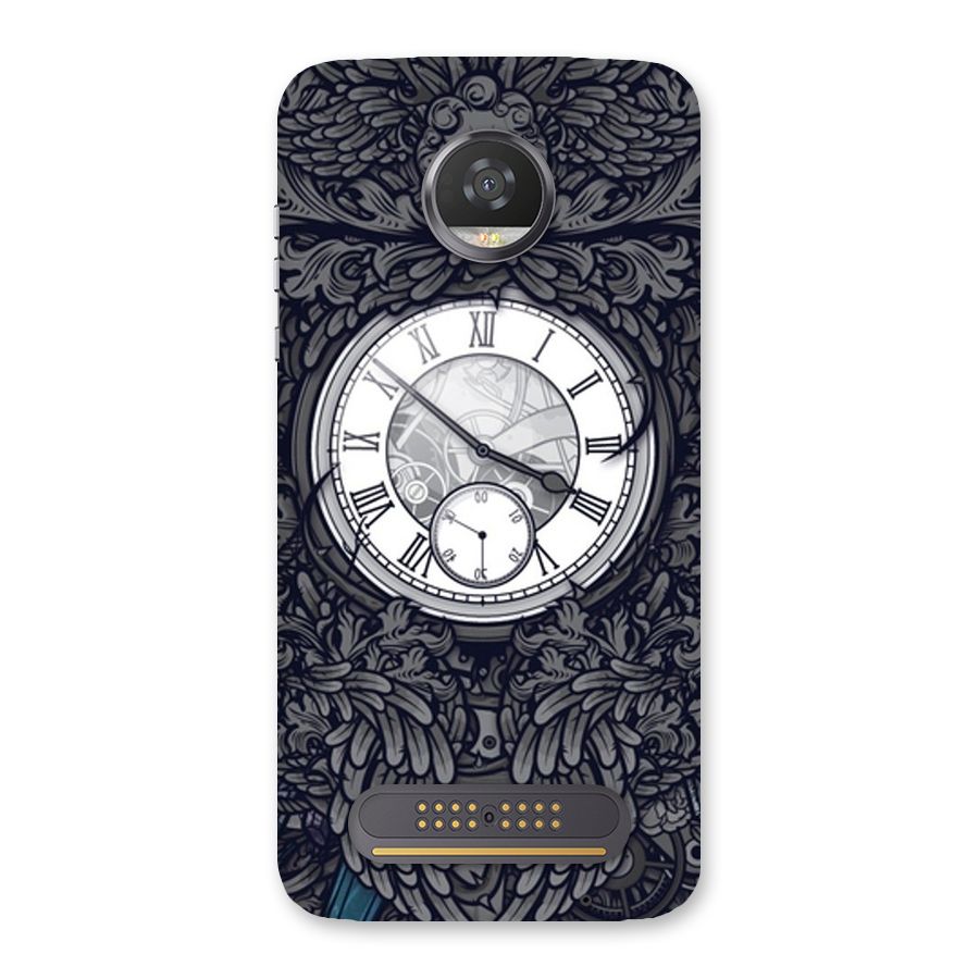 Wall Clock Back Case for Moto Z2 Play