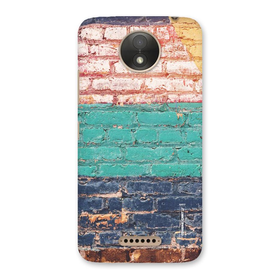 Wall Grafitty Back Case for Moto C Plus
