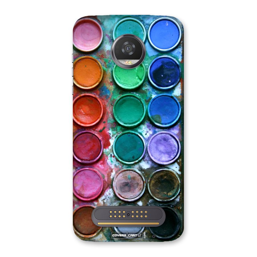 Water Paint Box Back Case for Moto Z2 Play