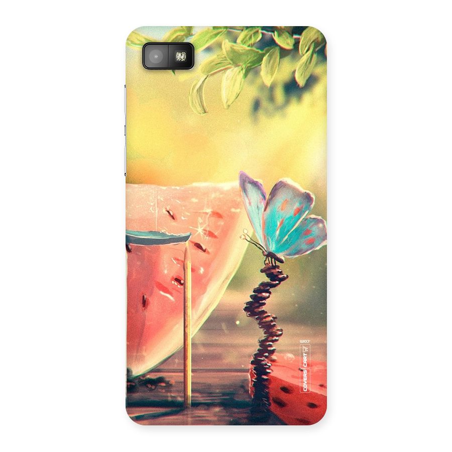 Watermelon Butterfly Back Case for Blackberry Z10