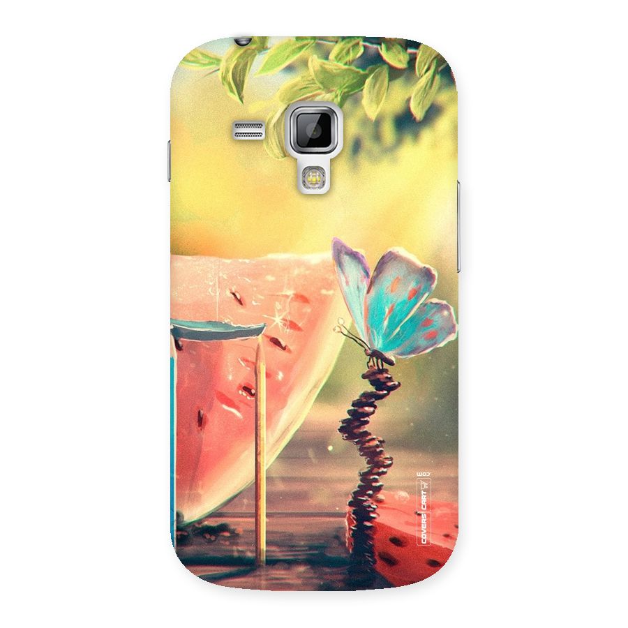 Watermelon Butterfly Back Case for Galaxy S Duos
