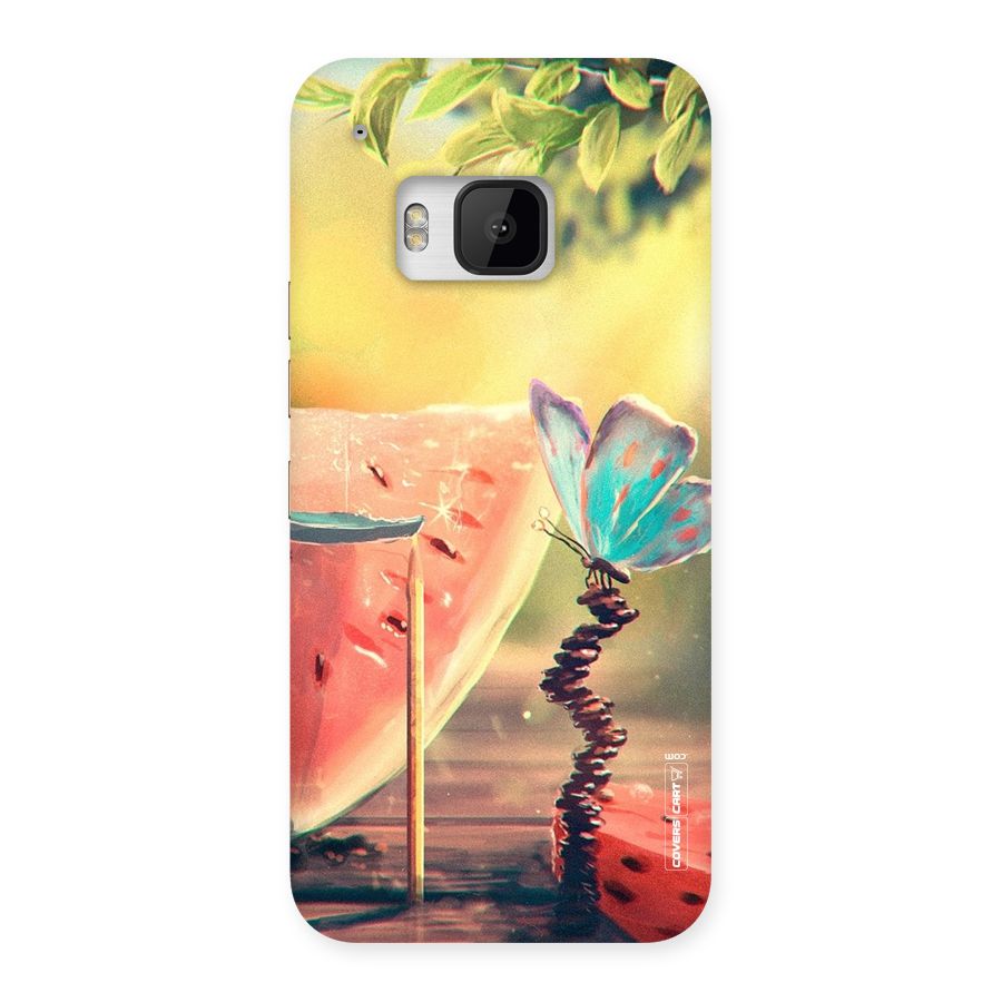 Watermelon Butterfly Back Case for HTC One M9