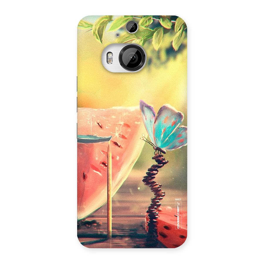 Watermelon Butterfly Back Case for HTC One M9 Plus