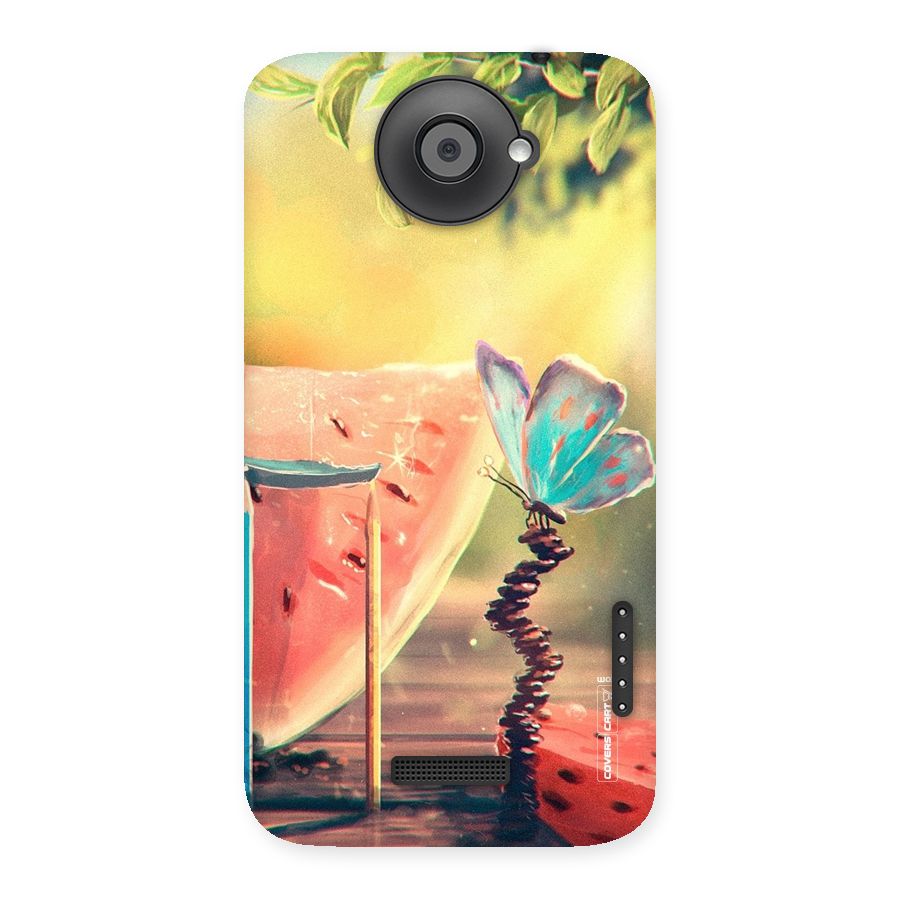 Watermelon Butterfly Back Case for HTC One X