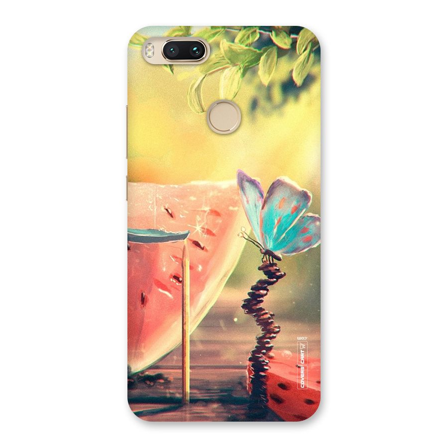 Watermelon Butterfly Back Case for Mi A1