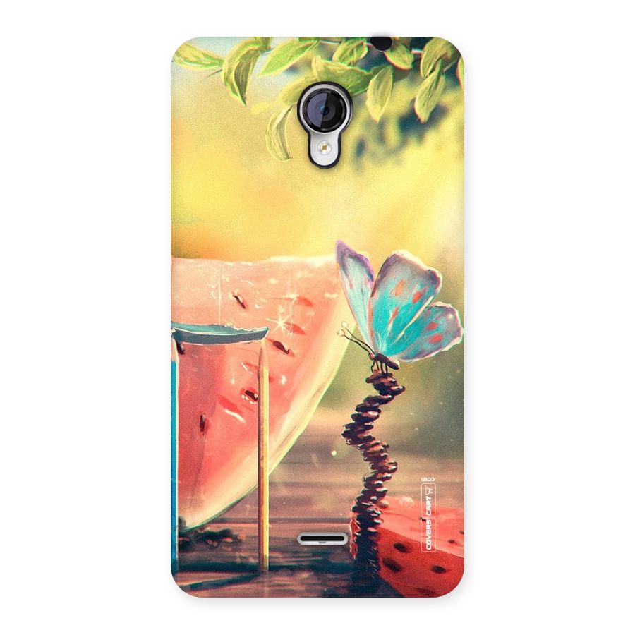 Watermelon Butterfly Back Case for Micromax Unite 2 A106