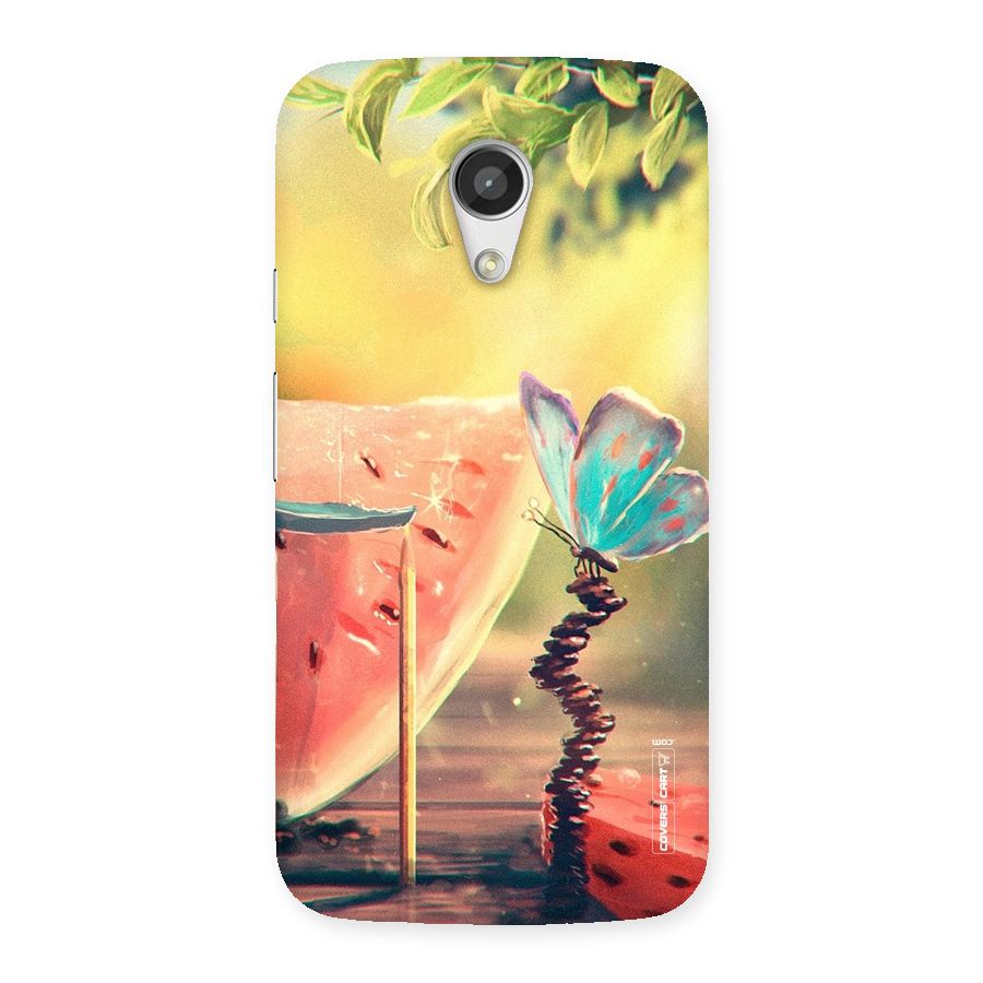 Watermelon Butterfly Back Case for Moto G 2nd Gen