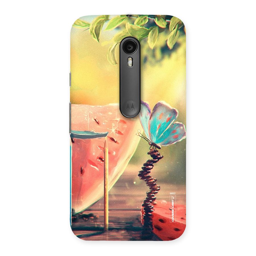 Watermelon Butterfly Back Case for Moto G Turbo