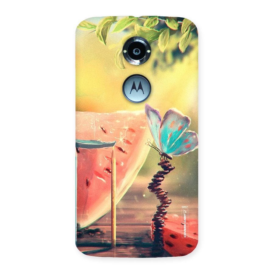 Watermelon Butterfly Back Case for Moto X 2nd Gen